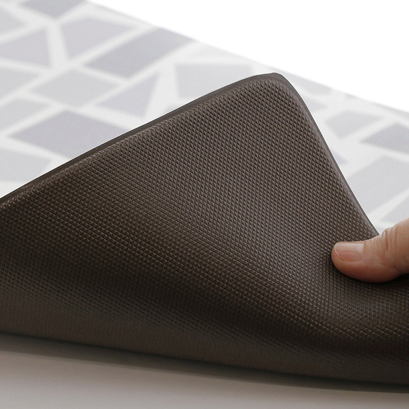 中山福 室内玄関マット 40×80cm ホワイト ストーン ND-5185 1個(ご注文単位1個)【直送品】