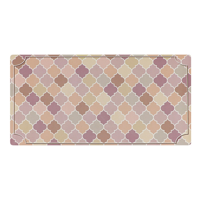 中山福 室内玄関マット 40×80cm モロッカン ピンク ND-5184 1個（ご注文単位1個）【直送品】