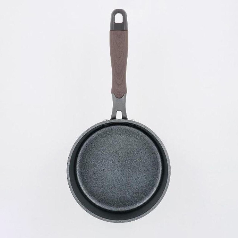 中山福 片手鍋 ミロワール ガラス蓋付 IH対応 16cm ミラー仕上げ ND-321 1個(ご注文単位1個)【直送品】