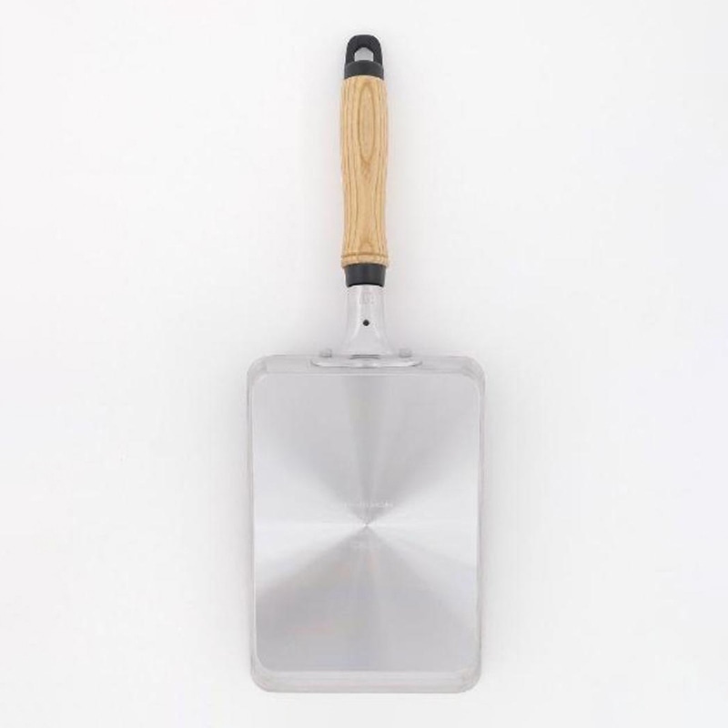 中山福 卵焼き器 絢銀 テフロンプラチナ加工 ガス火専用 13×18 シルバー MA-5506 1個(ご注文単位1個)【直送品】