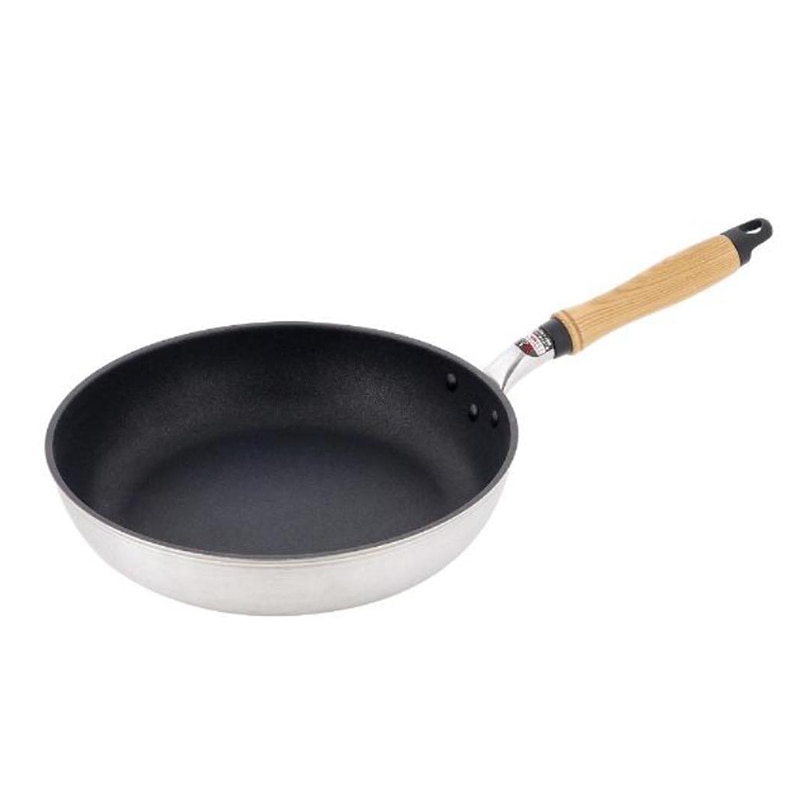 中山福 フライパン 絢銀 テフロンプラチナ加工 ガス火専用 26cm シルバー MA-5502 1個(ご注文単位1個)【直送品】