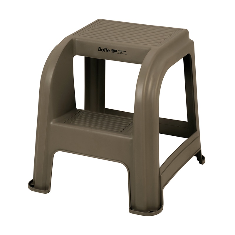 中山福 踏み台 Boite スツールステップ L ブラウン MA-4120 1個(ご注文単位1個)【直送品】