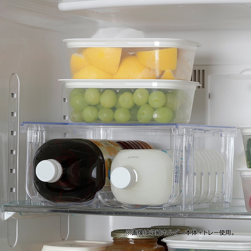 中山福 冷蔵室ペットボトル収納ホルダー 専用トレー 大用 クリアブルー MA-4083 1個(ご注文単位1個)【直送品】