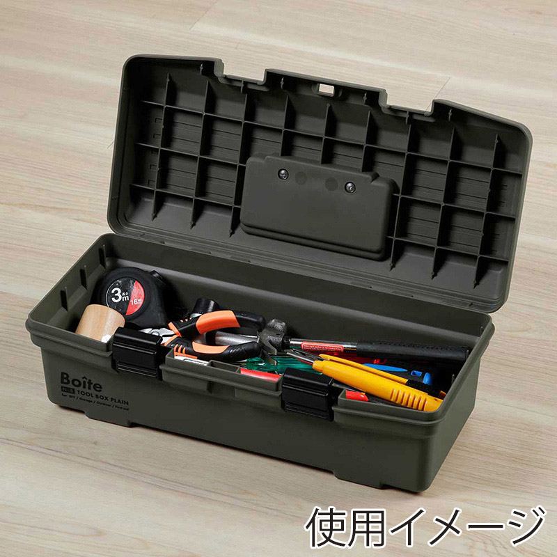 中山福 工具箱 ツールボックス Boite カーキ MA-4022 1個(ご注文単位1個)【直送品】