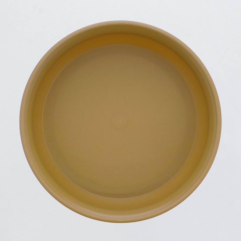 中山福 フラワーリングポット用プレート 6・7号 イエロー MA-3286 1個(ご注文単位1個)【直送品】