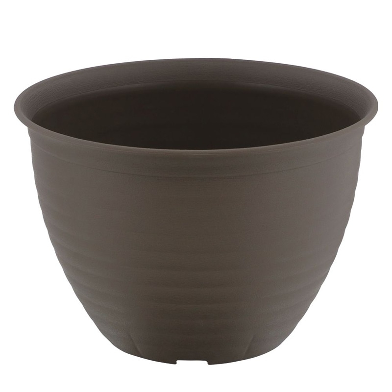 中山福 フラワーリングポット 8号 モスブラウン MA-3272 1個（ご注文単位1個）【直送品】