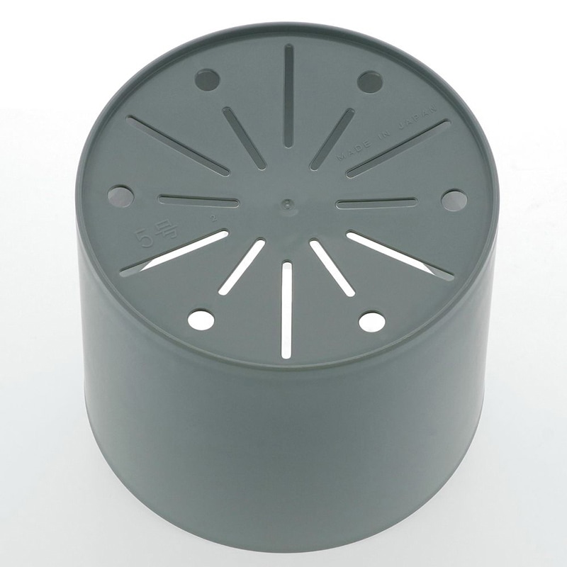 中山福 レドンドフラワーポット 5号 モスグリーン MA-3245 1個(ご注文単位1個)【直送品】