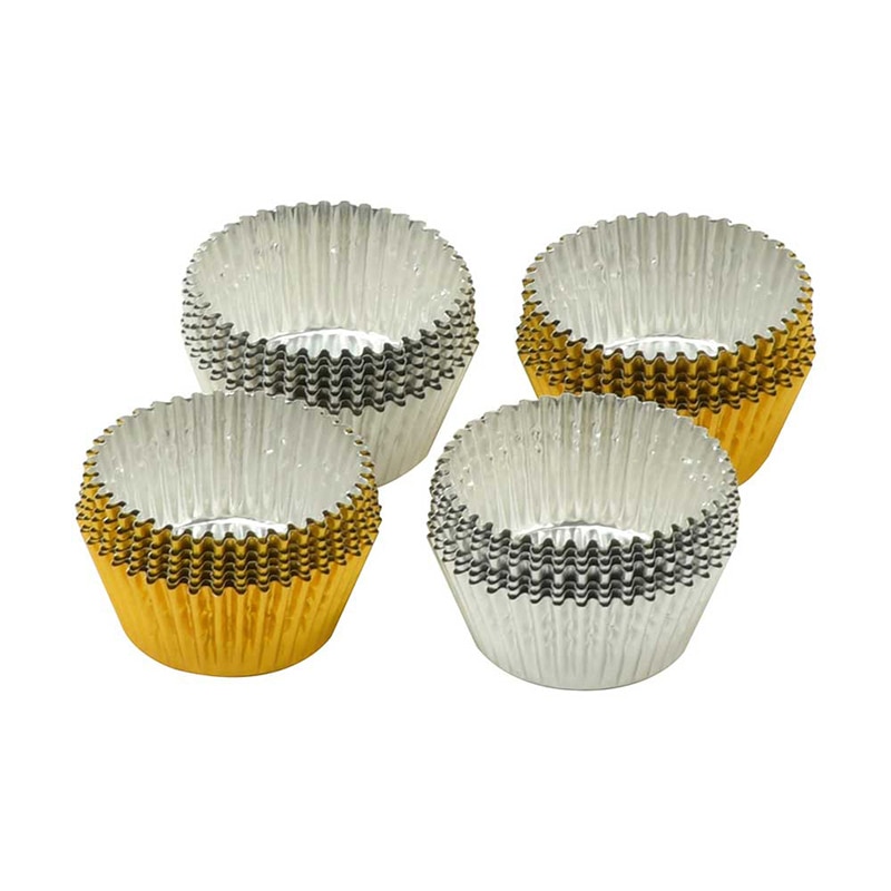 リバティコーポレーション アルミ箔チョコカップ ラウンド 28枚 LD-581 1個（ご注文単位1個）【直送品】