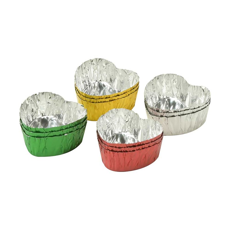 リバティコーポレーション アルミ箔チョコカップ ハート 12枚 LD-580 1個（ご注文単位1個）【直送品】