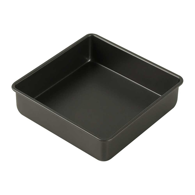 リバティコーポレーション シリコーン加工スクエアケーキ焼型 18cm LD-525 1個（ご注文単位1個）【直送品】