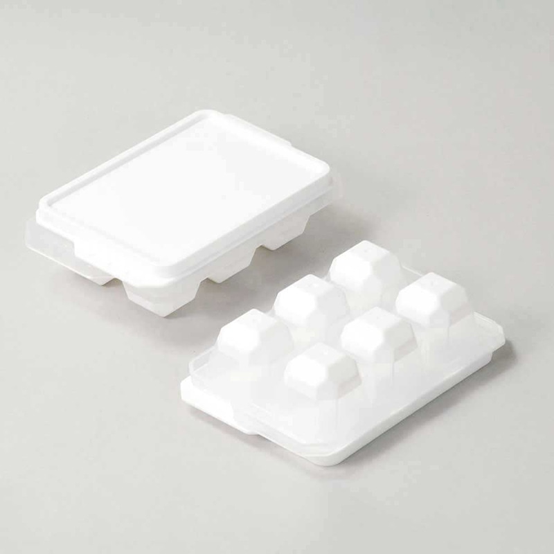 リバティコーポレーション アイストレー 蓋付き 6個取 2個組 LD-483 1個(ご注文単位1個)【直送品】