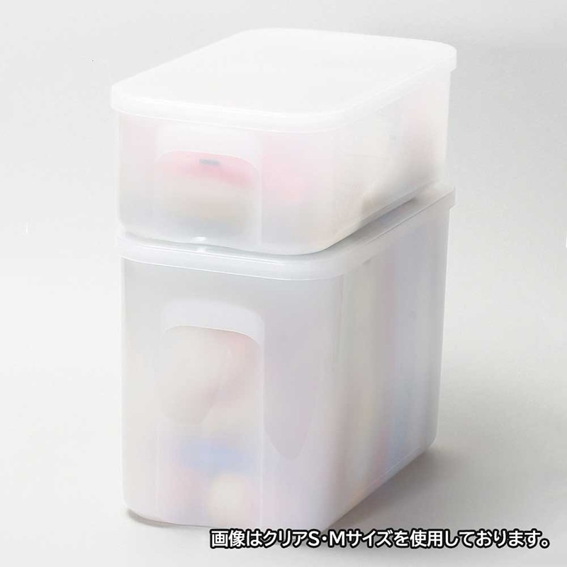 リバティコーポレーション やわらか収納ボックス フタ付 M ホワイト LD-477 1個(ご注文単位1個)【直送品】