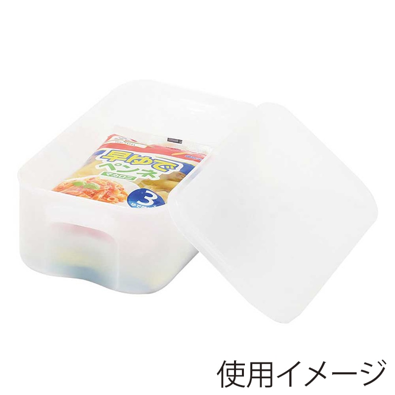 リバティコーポレーション やわらか収納ボックス フタ付 S クリア LD-473 1個（ご注文単位1個）【直送品】