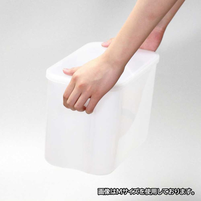 リバティコーポレーション やわらか収納ボックス フタ付 S クリア LD-473 1個（ご注文単位1個）【直送品】