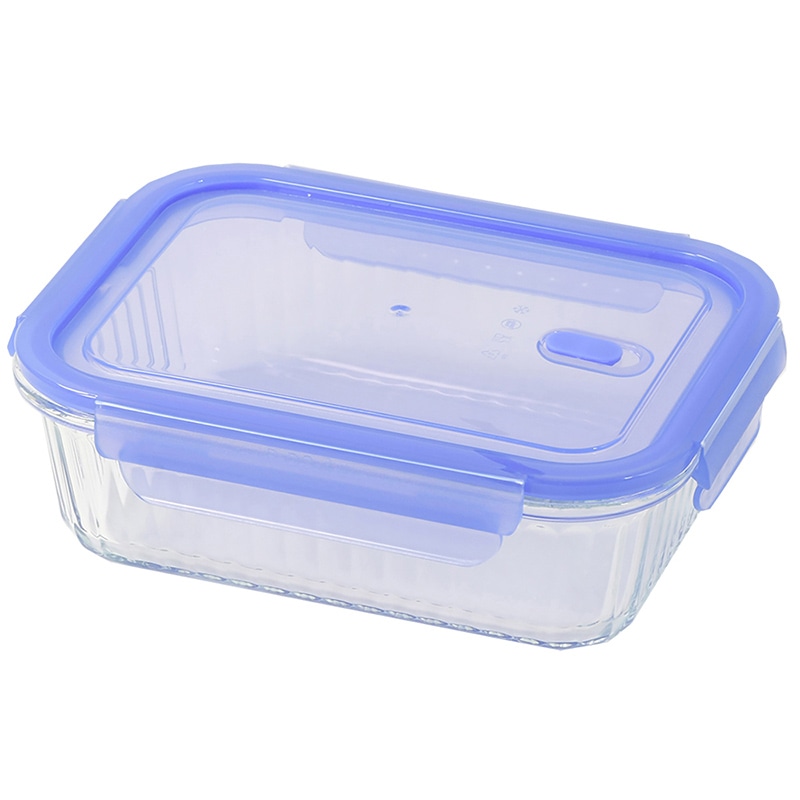 リバティコーポレーション 保存容器 耐熱ガラス 長方形 980ml LD-471 1個(ご注文単位1個)【直送品】