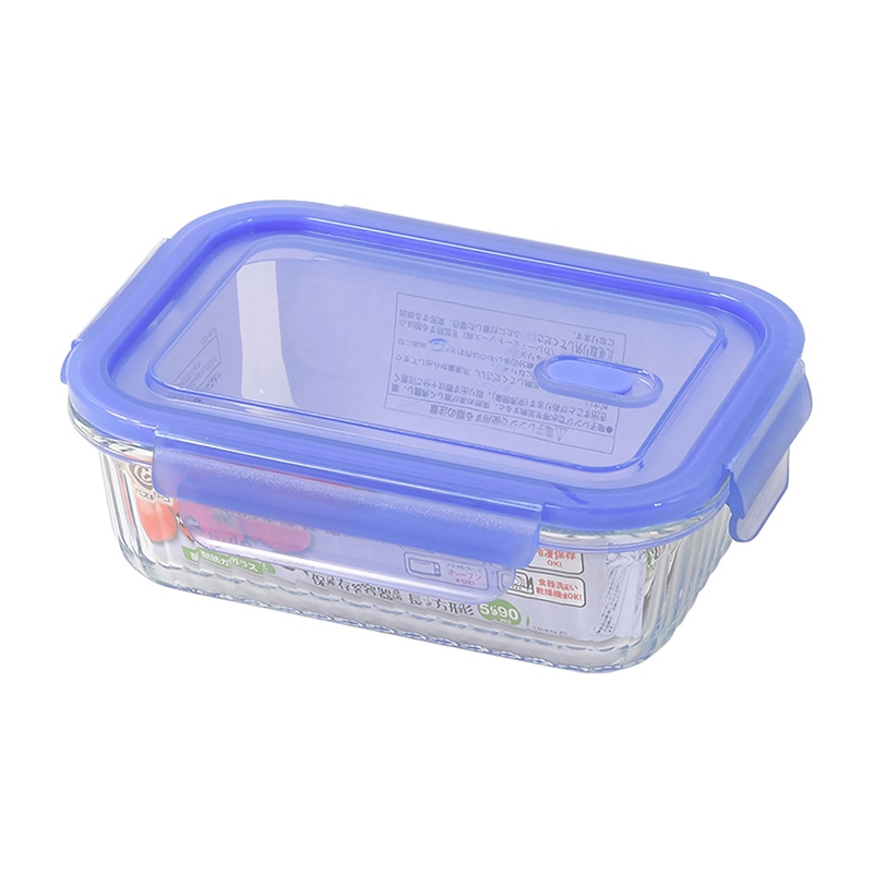 リバティコーポレーション 保存容器 耐熱ガラス 長方形 590ml LD-470 1個（ご注文単位1個）【直送品】