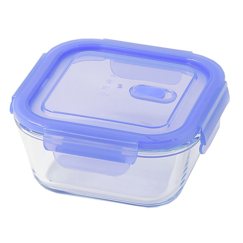 リバティコーポレーション 保存容器 耐熱ガラス 正方形 480ml LD-468 1個(ご注文単位1個)【直送品】