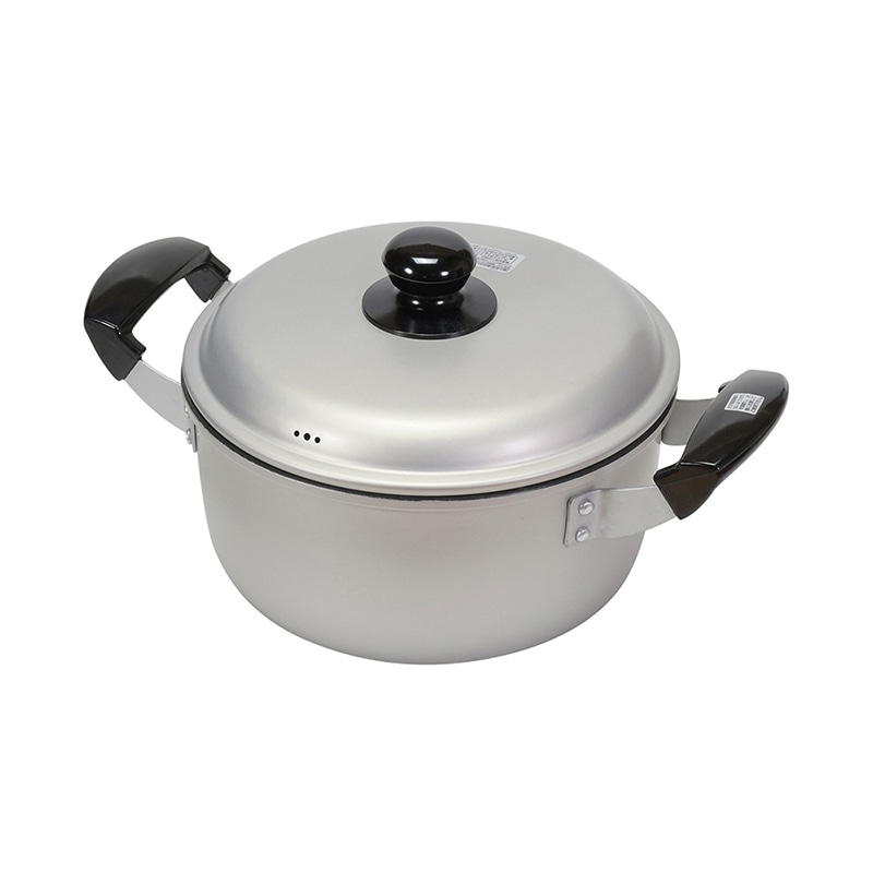 リバティコーポレーション アルミ鍋 両手 フッ素樹脂加工 ガス火 20cm LD-377 1個(ご注文単位1個)【直送品】