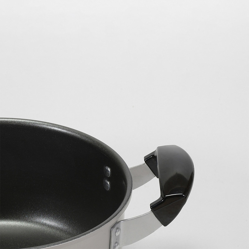 リバティコーポレーション アルミ鍋 両手 フッ素樹脂加工 ガス火 20cm LD-377 1個(ご注文単位1個)【直送品】