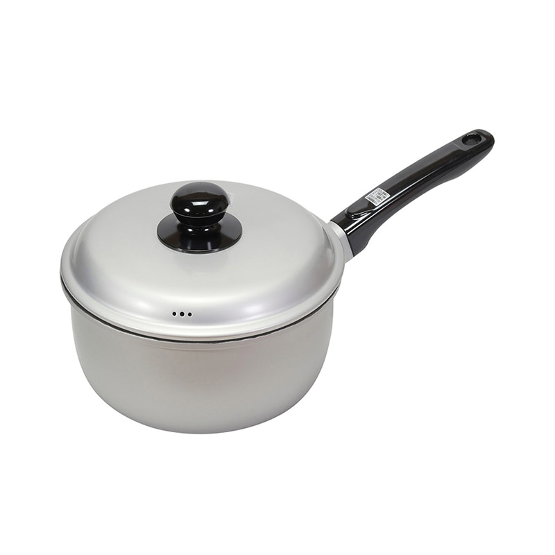 リバティコーポレーション アルミ鍋 片手 フッ素樹脂加工 ガス火 18cm LD-376 1個（ご注文単位1個）【直送品】