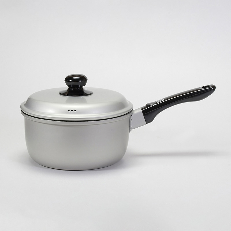 リバティコーポレーション アルミ鍋 片手 フッ素樹脂加工 ガス火 18cm LD-376 1個(ご注文単位1個)【直送品】