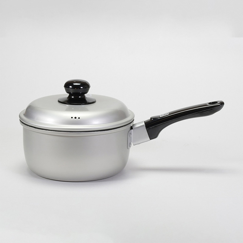 リバティコーポレーション アルミ鍋 片手 フッ素樹脂加工 ガス火 16cm LD-375 1個（ご注文単位1個）【直送品】