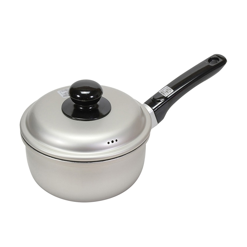 リバティコーポレーション アルミ鍋 片手 フッ素樹脂加工 ガス火 14cm LD-374 1個（ご注文単位1個）【直送品】