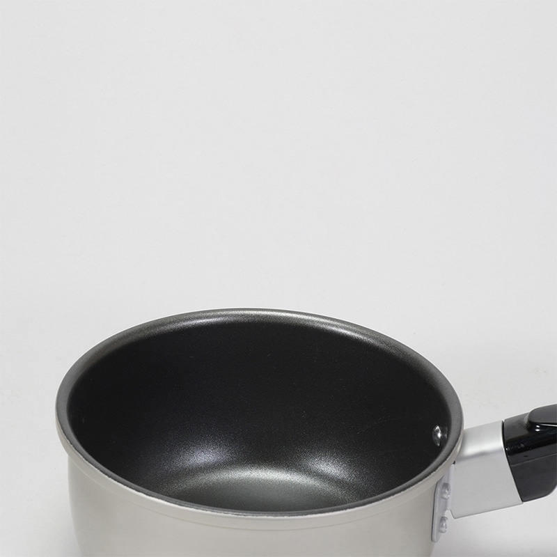 リバティコーポレーション アルミ鍋 片手 フッ素樹脂加工 ガス火 14cm LD-374 1個(ご注文単位1個)【直送品】