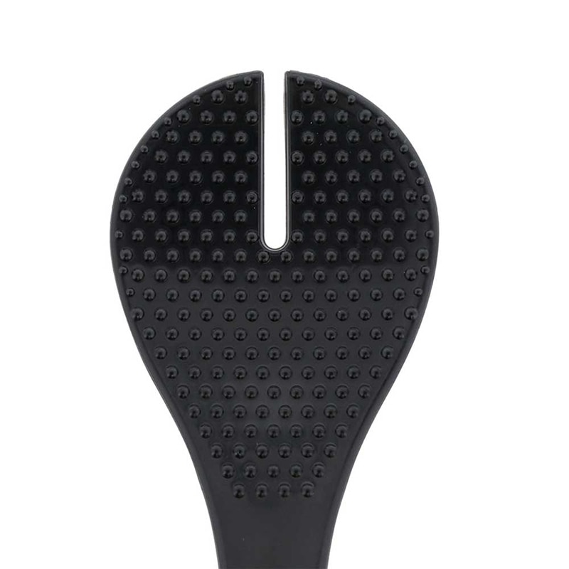 リバティコーポレーション 先割れ小しゃもじ 2本組 ブラック LD-354 1個(ご注文単位1個)【直送品】