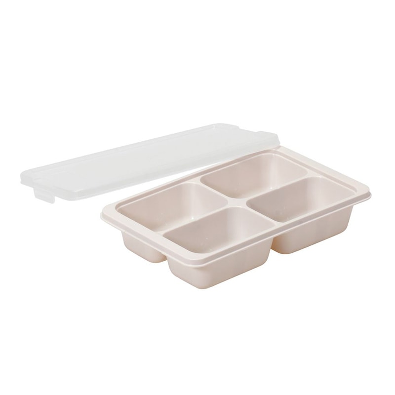 リバティコーポレーション 保存容器 冷凍トレー 130ml×4マス LD-341 1個（ご注文単位1個）【直送品】