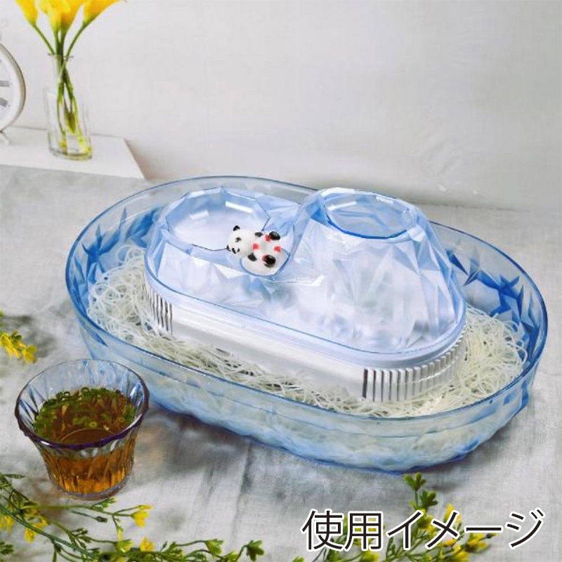 リバティコーポレーション 流しそうめん器 波乗りパンダ ブルー LD-285 1個(ご注文単位1個)【直送品】