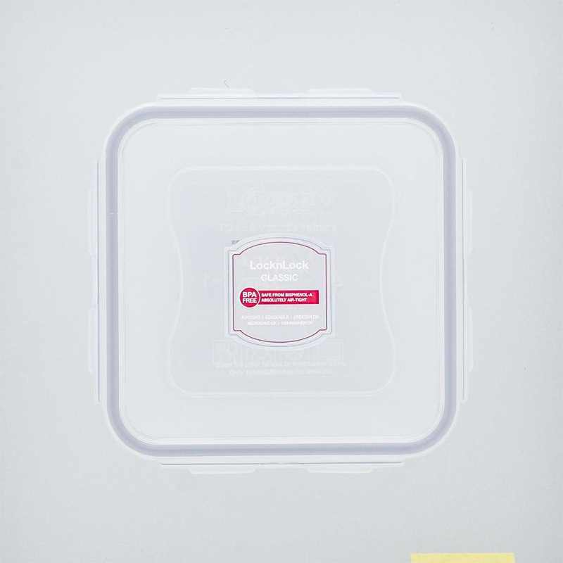 中山福 保存容器 ロック&ロック クラシック 600ml グレー HPL854G 1個(ご注文単位1個)【直送品】