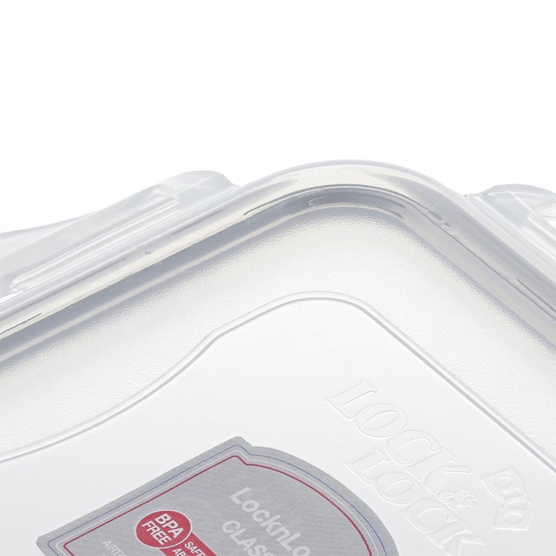 中山福 保存容器 ロック&ロック クラシック 600ml グレー HPL854G 1個(ご注文単位1個)【直送品】