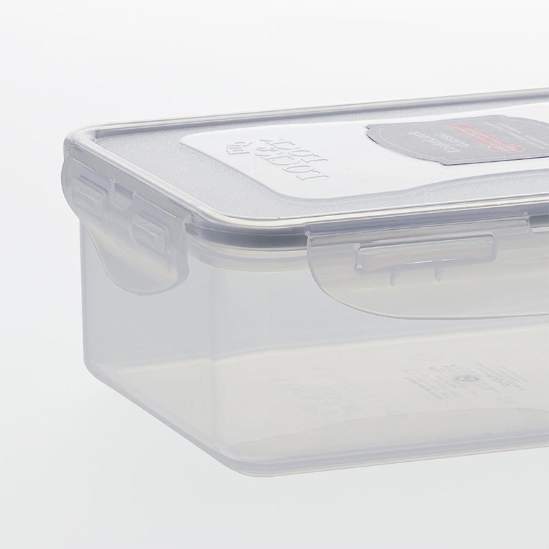 中山福 保存容器 ロック&ロック クラシック 1.0L グレー HPL817G 1個(ご注文単位1個)【直送品】