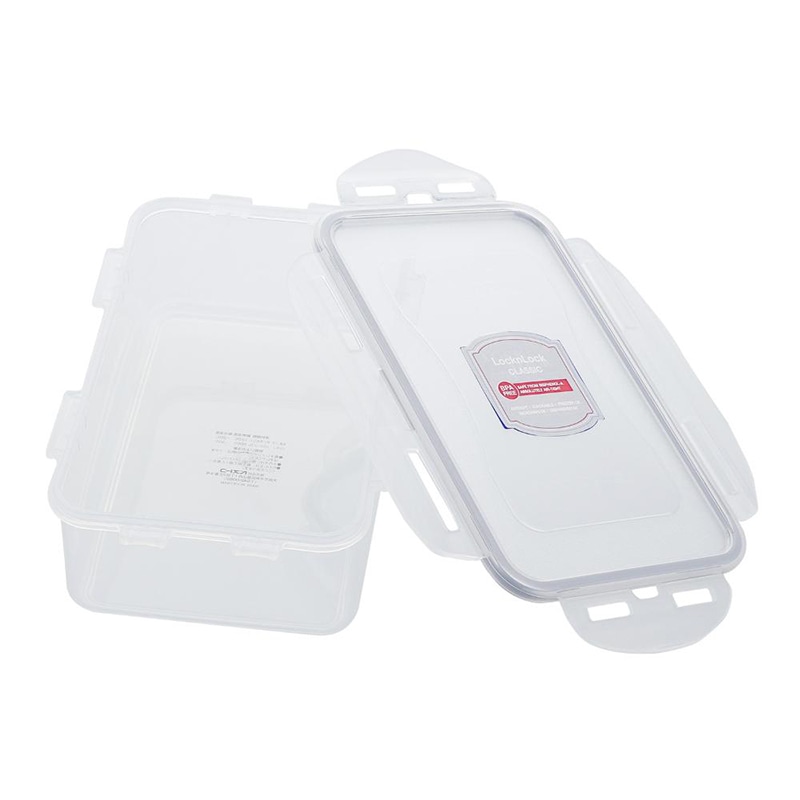 中山福 保存容器 ロック&ロック クラシック 1.0L グレー HPL817G 1個(ご注文単位1個)【直送品】