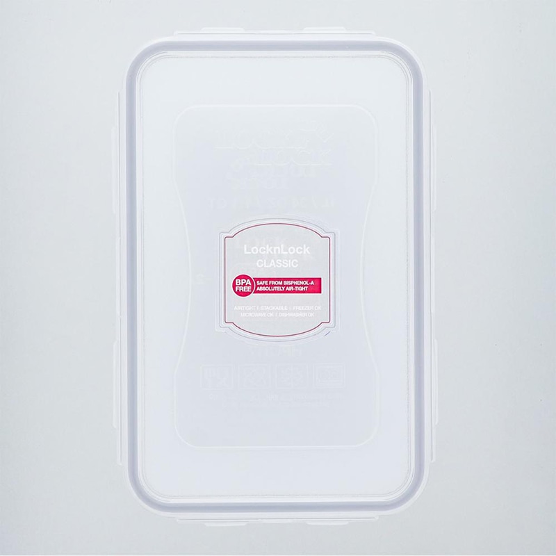 中山福 保存容器 ロック&ロック クラシック 1.0L グレー HPL817G 1個(ご注文単位1個)【直送品】