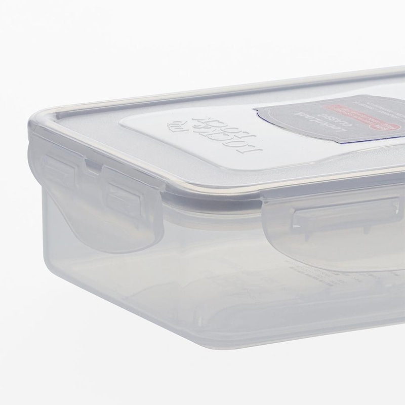 中山福 保存容器 ロック&ロック クラシック 550ml グレー HPL815G 1個(ご注文単位1個)【直送品】