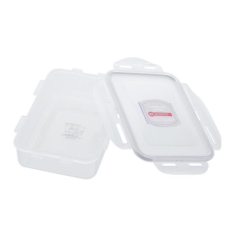 中山福 保存容器 ロック&ロック クラシック 550ml グレー HPL815G 1個(ご注文単位1個)【直送品】