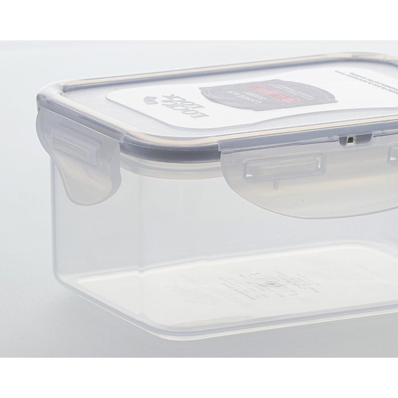 中山福 保存容器 ロック&ロック クラシック 600ml グレー HPL811G 1個(ご注文単位1個)【直送品】