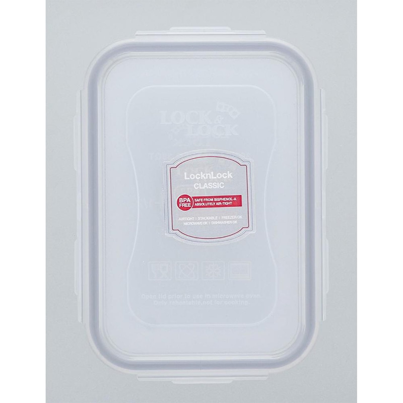 中山福 保存容器 ロック&ロック クラシック 360ml グレー HPL810G 1個(ご注文単位1個)【直送品】