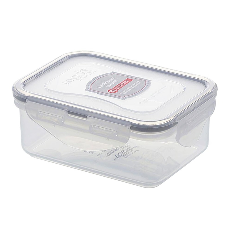 中山福 保存容器 ロック＆ロック クラシック 350ml グレー HPL806G 1個（ご注文単位1個）【直送品】