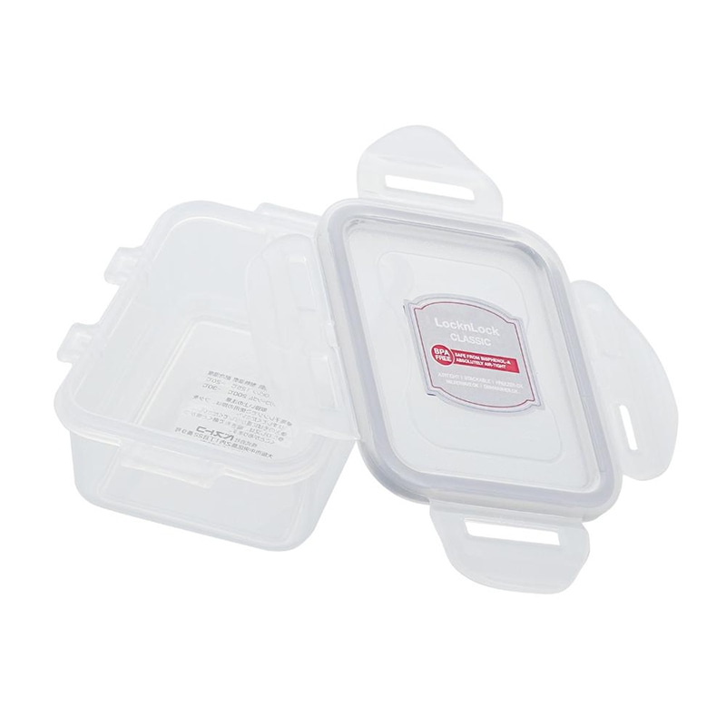 中山福 保存容器 ロック&ロック クラシック 180ml グレー HPL805G 1個(ご注文単位1個)【直送品】