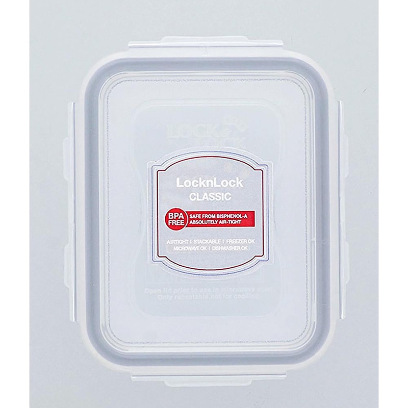 中山福 保存容器 ロック&ロック クラシック 180ml グレー HPL805G 1個(ご注文単位1個)【直送品】