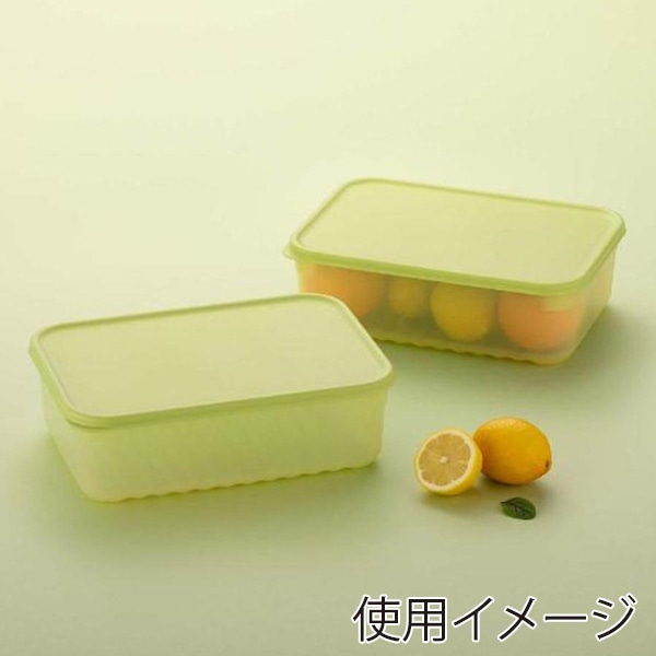 中山福 保存容器 ロック&ロック キープフレッシュ 3.2L グリーン HLE5600NCR 1個(ご注文単位1個)【直送品】