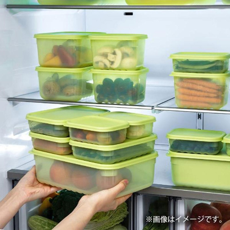 中山福 保存容器 ロック&ロック キープフレッシュ 3.2L グリーン HLE5600NCR 1個(ご注文単位1個)【直送品】