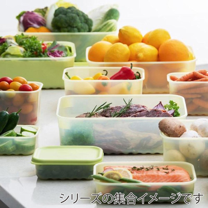 中山福 保存容器 ロック&ロック キープフレッシュ 3.2L グリーン HLE5600NCR 1個(ご注文単位1個)【直送品】