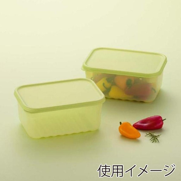 中山福 保存容器 ロック&ロック キープフレッシュ 1.5L グリーン HLE5400NCR 1個(ご注文単位1個)【直送品】