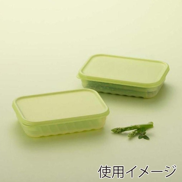 中山福 保存容器 ロック&ロック キープフレッシュ 760ml グリーン HLE5300NCR 1個(ご注文単位1個)【直送品】