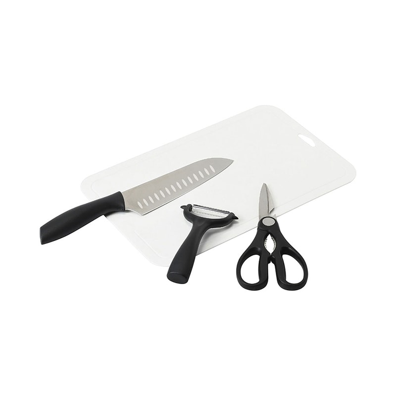 パール金属 キッチンツール4点セット 三徳ディンプル包丁 FN-170 1個（ご注文単位1個）【直送品】
