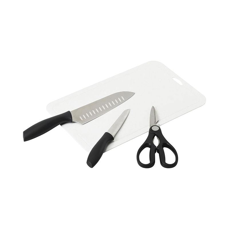パール金属 キッチンツール4点セット 三徳ディンプル包丁 FN-169 1個（ご注文単位1個）【直送品】